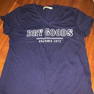 Dry Goods cropped t-shirt. size L